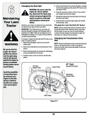 MTD Yard Man 614 Hydrostatic Tractor Lawn Mower Owners Manual page 26