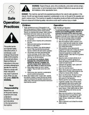 MTD Yard Man 614 Hydrostatic Tractor Lawn Mower Owners Manual page 4