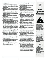 MTD Yard Man 614 Hydrostatic Tractor Lawn Mower Owners Manual page 5