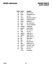 Murray 629104X5A Snow Blower Owners Manual page 35