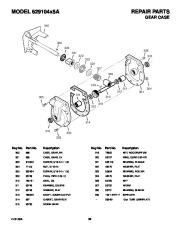 Murray 629104X5A Snow Blower Owners Manual page 36