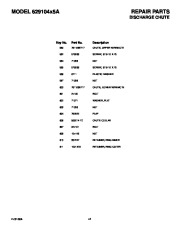 Murray 629104X5A Snow Blower Owners Manual page 41