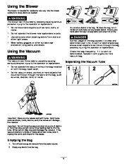 Toro 51619 Ultra Blower/Vacuum Owners Manual, 2014 page 5