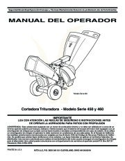 MTD 450 460 Series Vacuum Chipper Shredder Owners Manual page 21