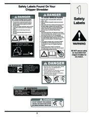 MTD 450 460 Series Vacuum Chipper Shredder Owners Manual page 3