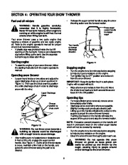 MTD White Outdoor SB45 SB55 Snow Blower Owners Manual page 8