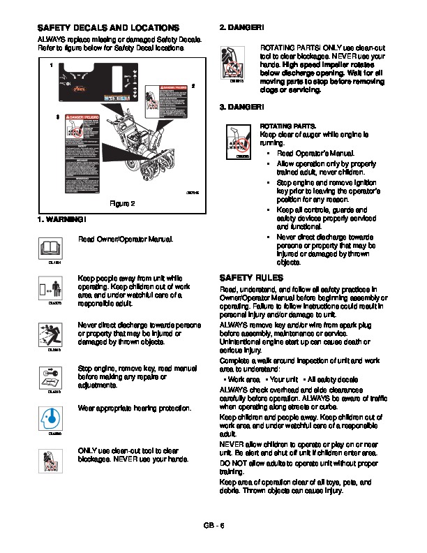 Ariens Sno Thro 926 Series Snow Blower Service Manual