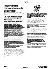 Toro 51587 Super Blower Vac Manual del Propietario, 1999, 2000 page 2