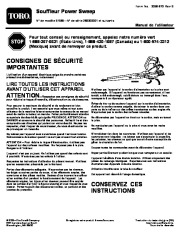 Toro 51585 Power Sweep Blower Owners Manual, 2008, 2009, 2010, 2011, 2012, 2013, 2014 page 5