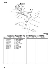 Toro 38079, 38087 and 38559 Toro  924 Power Shift Snowthrower Parts Catalog, 2001 page 12