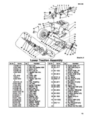 Toro 38079, 38087 and 38559 Toro  924 Power Shift Snowthrower Parts Catalog, 2001 page 13