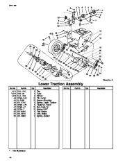 Toro 38079, 38087 and 38559 Toro  924 Power Shift Snowthrower Parts Catalog, 2001 page 14