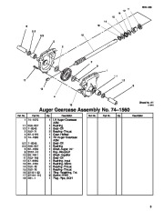 Toro 38079, 38087 and 38559 Toro  924 Power Shift Snowthrower Parts Catalog, 2001 page 5