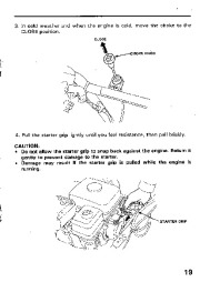 Honda HS522 Snow Blower Owners Manual page 20