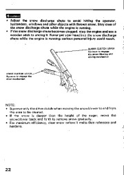 Honda HS522 Snow Blower Owners Manual page 23