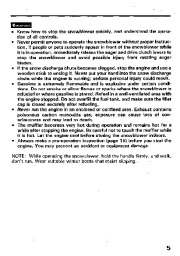Honda HS522 Snow Blower Owners Manual page 6