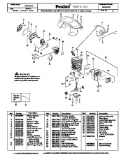 Poulan Pro Owners Manual, 2009 page 2