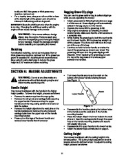 MTD 970 Series 21 Inch Self Propelled Rotary Lawn Mower Owners Manual page 11