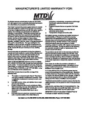 MTD 970 Series 21 Inch Self Propelled Rotary Lawn Mower Owners Manual page 36