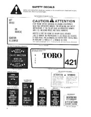 Toro 38010 421 Snowthrower Owners Manual, 1980 page 4