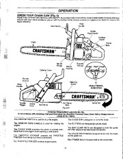 Craftsman 358.351080 358.351160 358.351180 16 18 Inch 2 Cycle Chainsaw Owners Manual, 1995 page 8