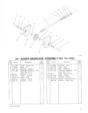 Toro 38543 Toro  824 Power Shift Snowthrower Parts Catalog, 1992 page 3