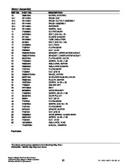 Murray 620000X30N Snow Blower Parts Manual page 21