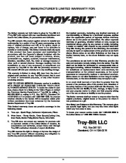 MTD Troy-Bilt TB26TB 4 Cycle Trimmer Lawn Mower Owners Manual page 16