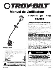 MTD Troy-Bilt TB26TB 4 Cycle Trimmer Lawn Mower Owners Manual page 17