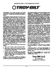 MTD Troy-Bilt TB26TB 4 Cycle Trimmer Lawn Mower Owners Manual page 32