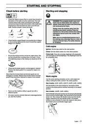 2006-2010 Husqvarna 343F 345FX 345FXT 343FR 343R 345RX Chainsaw Owners Manual, 2006,2007,2008,2009,2010 page 21