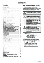 2006-2010 Husqvarna 343F 345FX 345FXT 343FR 343R 345RX Chainsaw Owners Manual, 2006,2007,2008,2009,2010 page 3