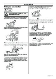 Husqvarna 346XP 346XPG 353 353G E-Tech TrioBrake Chainsaw Owners Manual, 2001,2002,2003,2004,2005,2006,2007,2008,2009,2010 page 17