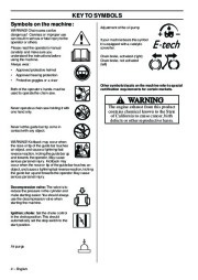 Husqvarna 346XP 346XPG 353 353G E-Tech TrioBrake Chainsaw Owners Manual, 2001,2002,2003,2004,2005,2006,2007,2008,2009,2010 page 2