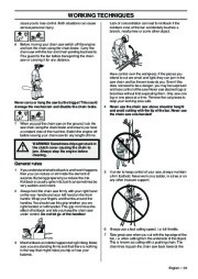 Husqvarna 346XP 346XPG 353 353G E-Tech TrioBrake Chainsaw Owners Manual, 2001,2002,2003,2004,2005,2006,2007,2008,2009,2010 page 23