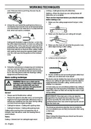 Husqvarna 346XP 346XPG 353 353G E-Tech TrioBrake Chainsaw Owners Manual, 2001,2002,2003,2004,2005,2006,2007,2008,2009,2010 page 24