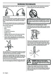 Husqvarna 346XP 346XPG 353 353G E-Tech TrioBrake Chainsaw Owners Manual, 2001,2002,2003,2004,2005,2006,2007,2008,2009,2010 page 26