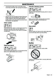 Husqvarna 346XP 346XPG 353 353G E-Tech TrioBrake Chainsaw Owners Manual, 2001,2002,2003,2004,2005,2006,2007,2008,2009,2010 page 33