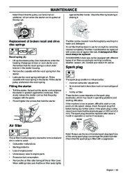 Husqvarna 346XP 346XPG 353 353G E-Tech TrioBrake Chainsaw Owners Manual, 2001,2002,2003,2004,2005,2006,2007,2008,2009,2010 page 35