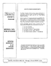 Craftsman 536.918300 Craftsman 24-Inch Snow Thrower Owners Manual page 28