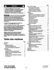 Toro 38547, 38560 and 38592 Toro 924 Power Shift Snowthrower Manuel des Propriétaires, 2002 page 2