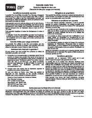 Toro 38547, 38560 and 38592 Toro 924 Power Shift Snowthrower Manuel des Propriétaires, 2002 page 32