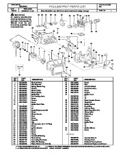 Poulan Pro 380 Chainsaw Parts List page 1