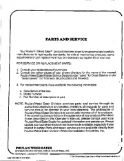 Poulan Owners Manual, 1991 page 24