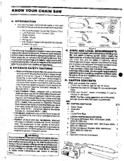 Poulan Owners Manual, 1991 page 6
