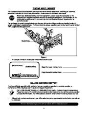 MTD OEM 190-627 Snow Blower Owners Manual page 2