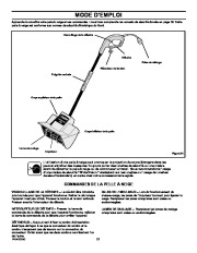 Murray 612100x30NA 12-Inch Electric Snow Shovel Owners Manual page 21