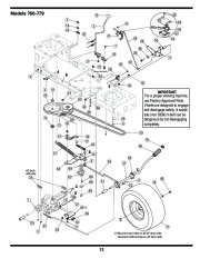 MTD 760 779 Transmatic Lawn Tractor Mower Parts List page 12