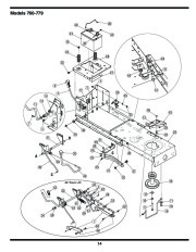 MTD 760 779 Transmatic Lawn Tractor Mower Parts List page 14