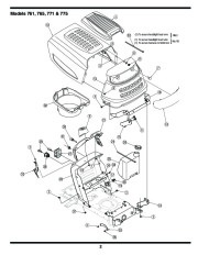 MTD 760 779 Transmatic Lawn Tractor Mower Parts List page 2